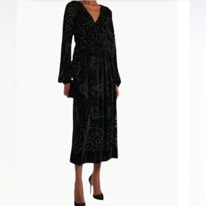 ULLA JOHNSON elora dress in noir Sz 6